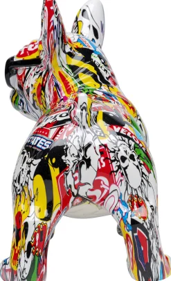 Figurka Dekoracyjna Comic Dog Glasses 25x24 Cm Kolorowa