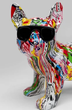 Figurka Dekoracyjna Comic Dog Glasses 25x24 Cm Kolorowa