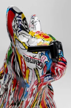 Figurka Dekoracyjna Comic Dog Glasses 25x24 Cm Kolorowa