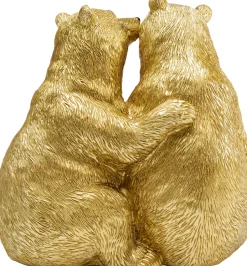 Figurka Dekoracyjna Cuddly Bears 17x16 Cm Złota
