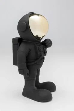 Figurka Dekoracyjna Czarna Astronauta 17x27 Cm