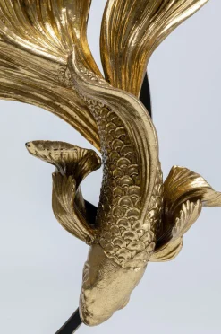 Figurka Dekoracyjna Dancing Betta Fishes 58x65 Cm Złota