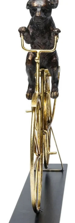 Figurka Dekoracyjna Dog With Bicycle 44x36 Cm