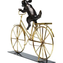 Figurka Dekoracyjna Dog With Bicycle 44x36 Cm