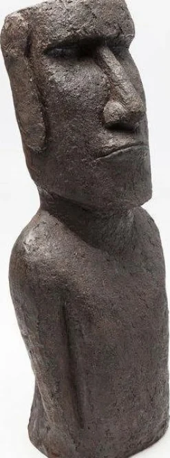 Figurka Dekoracyjna Easter Island 59 Cm Szara