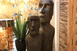 Figurka Dekoracyjna Easter Island 59 Cm Szara