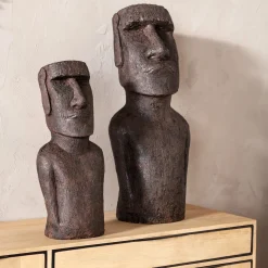 Figurka Dekoracyjna Easter Island 80 Cm Szara