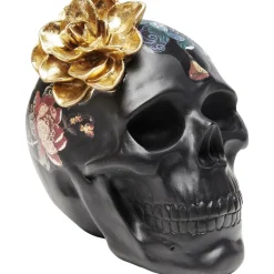 Figurka Dekoracyjna Flower Skull 24x22 Cm