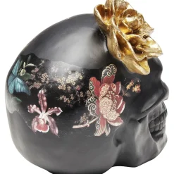 Figurka Dekoracyjna Flower Skull 24x22 Cm