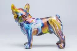 Figurka Dekoracyjna Frenchie 24x22 Cm Kolorowa