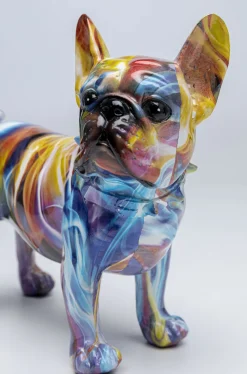 Figurka Dekoracyjna Frenchie 24x22 Cm Kolorowa