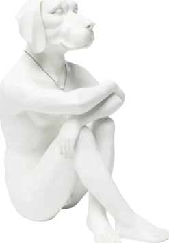 Figurka Dekoracyjna Gangster Dog 26x33 Cm Kremowa