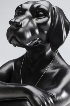 Figurka Dekoracyjna Gangster Dog 26x33 Cm Czarna