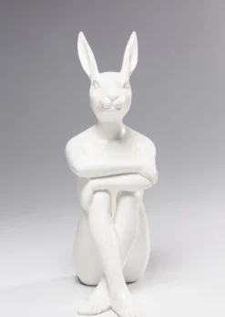 Figurka Dekoracyjna Gangster Rabbit 26x39 Cm Biała
