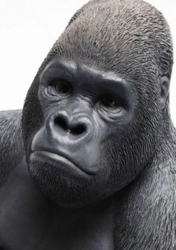 Figurka Dekoracyjna Gorilla 30x39 Cm Czarna