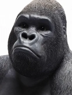 Figurka Dekoracyjna Gorilla 30x39 Cm Czarna