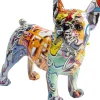 Figurka Dekoracyjna Grafitti Dog 24x22 Cm Kolorowa