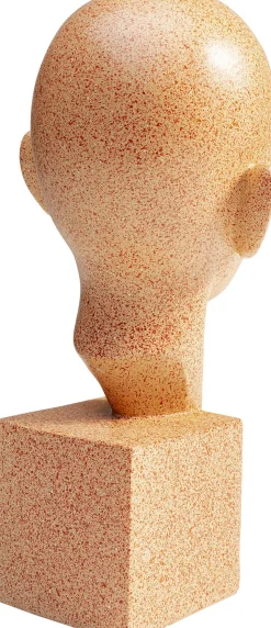 Figurka Dekoracyjna Half A Face 14x30 Cm Brązowa