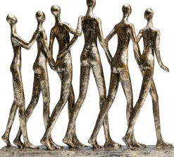 Figurka Dekoracyjna Hand In Hand 30x27 Cm Złota