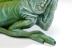 Figurka Dekoracyjna Jaszczurka Zielona 35 Cm