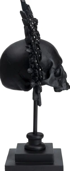 Figurka Dekoracyjna King Skull 32x49 Cm Czarna