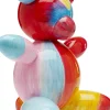 Figurka Dekoracyjna Kolorowy Miś 32x36 Cm Ręcznie Malowana
