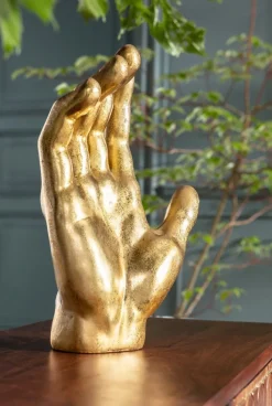 Figurka Dekoracyjna Mano 23x35 Cm Złota