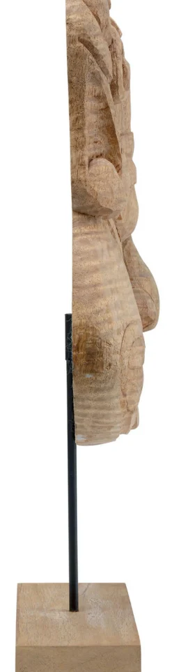 Figurka Dekoracyjna Mask African 36x56 Cm Naturalna