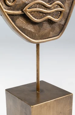Figurka Dekoracyjna Mask Mathis 18x41 Cm Brązowo-złota