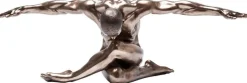 Figurka Dekoracyjna Nude Man Bow 137x40 Cm Brązowa