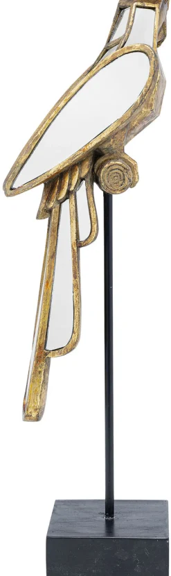 Figurka Dekoracyjna Parrot 53 Cm Złota Postarzana - Lustrzana