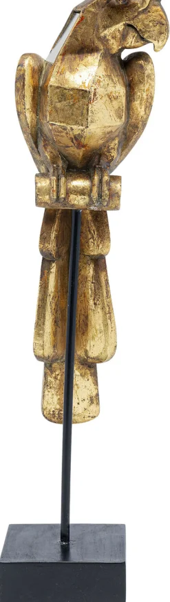 Figurka Dekoracyjna Parrot 53 Cm Złota Postarzana - Lustrzana