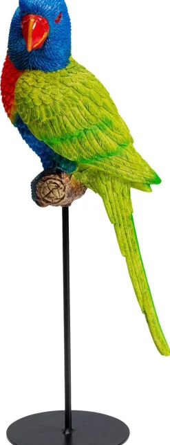 Figurka Dekoracyjna Parrot Green 15x36 Cm Kolorowa