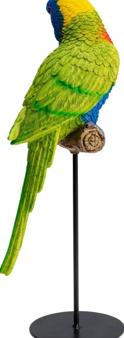 Figurka Dekoracyjna Parrot Green 15x36 Cm Kolorowa