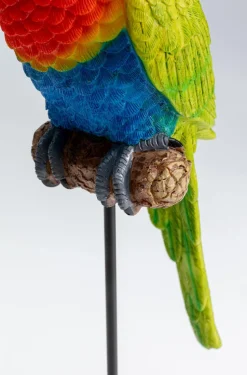 Figurka Dekoracyjna Parrot Green 15x36 Cm Kolorowa