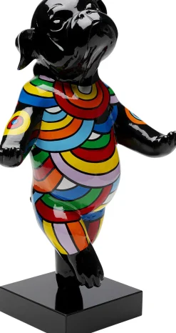 Figurka Dekoracyjna Ręcznie Malowana Kolorowa Tańczący Pies 30x53 Cm