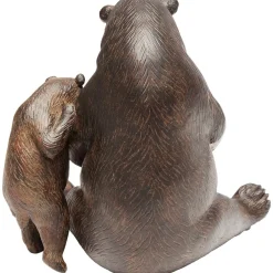 Figurka Dekoracyjna Reading Bears 20x18 Cm Brązowa