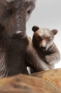 Figurka Dekoracyjna Reading Bears 20x18 Cm Brązowa