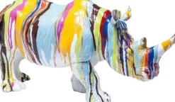 Figurka Dekoracyjna Rhino 55x26 Cm Kolorowa