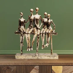 Figurka Dekoracyjna Sitting Break 20x24 Cm Złota