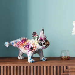 Figurka Dekoracyjna Splash Bulldog 32x21 Cm Kolorowa