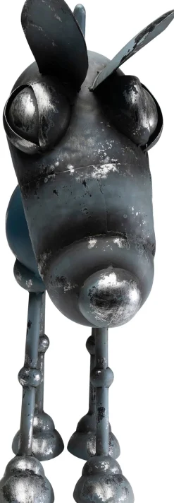 Figurka Dekoracyjna Stalowa Pies Robot 52x60 Cm
