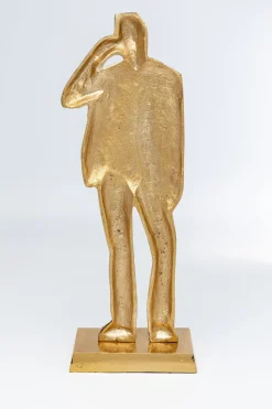Figurka Dekoracyjna Standing Man 23x62 Cm Złota