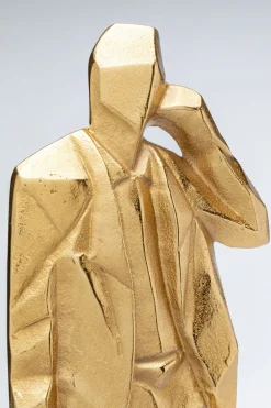 Figurka Dekoracyjna Standing Man 23x62 Cm Złota