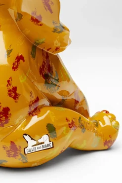 Figurka Dekoracyjna żółta Ze Wzorami Słonik 20x18 Cm