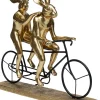 Figurka Dekoracyjna Tandem Rabbits 43x34 Cm Czarno-złota