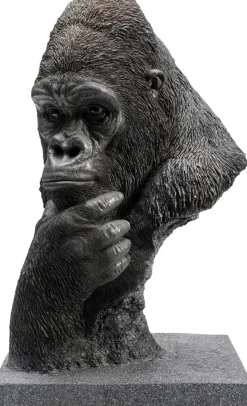 Figurka Dekoracyjna Thinking Gorilla Head 29x49 Cm