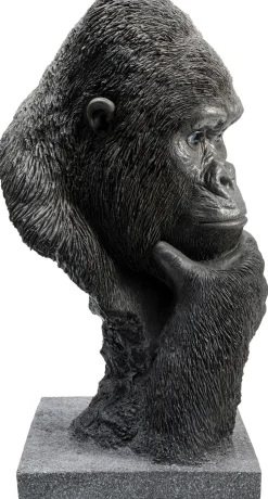 Figurka Dekoracyjna Thinking Gorilla Head 29x49 Cm