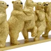 Figurka Dekoracyjna Tipsy Dancing Bears 30x14 Cm Złota