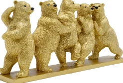 Figurka Dekoracyjna Tipsy Dancing Bears 30x14 Cm Złota